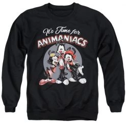 Trevco Men's Animaniacs It'S Time For Crewneck Sweatshirt New