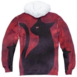 Trevco Men's Chilling Adventures Of Sabrina Cats Sublimated Pullover Hoodie