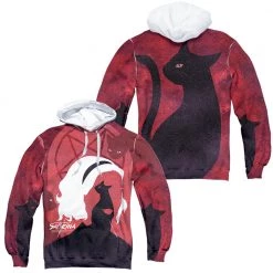 Trevco Men's Chilling Adventures Of Sabrina Cats Sublimated Pullover Hoodie 5 Trevco Men's Chilling Adventures Of Sabrina Cats Sublimated Pullover Hoodie