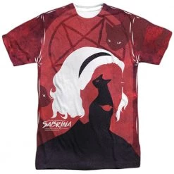 Trevco New Men's Chilling Adventures Of Sabrina Cats Sublimated Tee