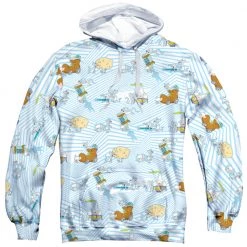 Trevco Men's Pinky And The Brain Experiments Sublimated Pullover Hoodie