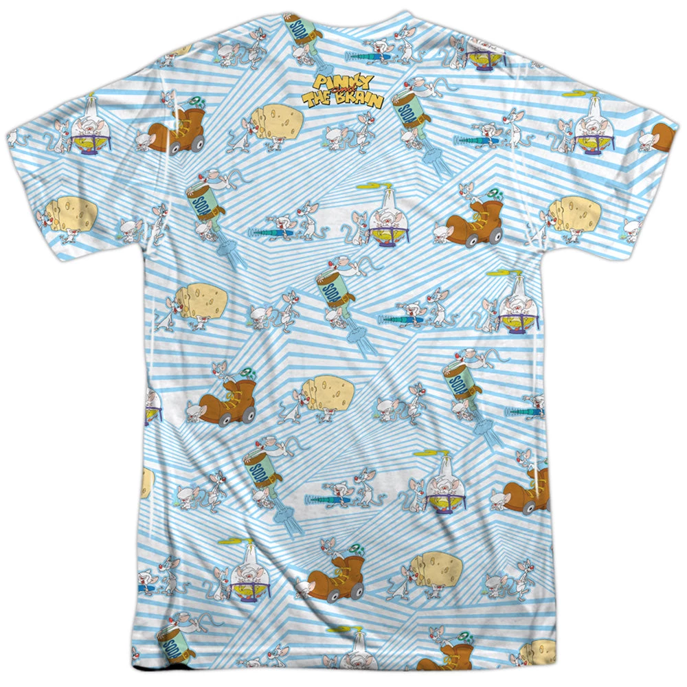 Trevco Men's Pinky And The Brain Experiments Sublimated Tee New 2 Trevco Men's Pinky And The Brain Experiments Sublimated Tee New
