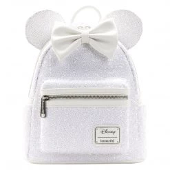 Loungefly Disney Minnie Sequin Wedding Mini Backpack New