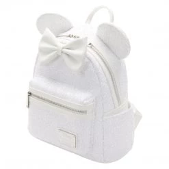 Loungefly Disney Minnie Sequin Wedding Mini Backpack New