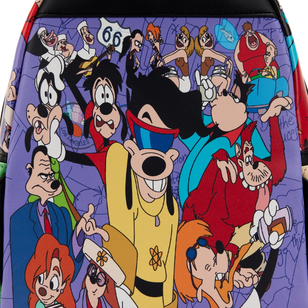 New Loungefly Disney A Goofy Movie Collage Mini Backpack 5 New Loungefly Disney A Goofy Movie Collage Mini Backpack
