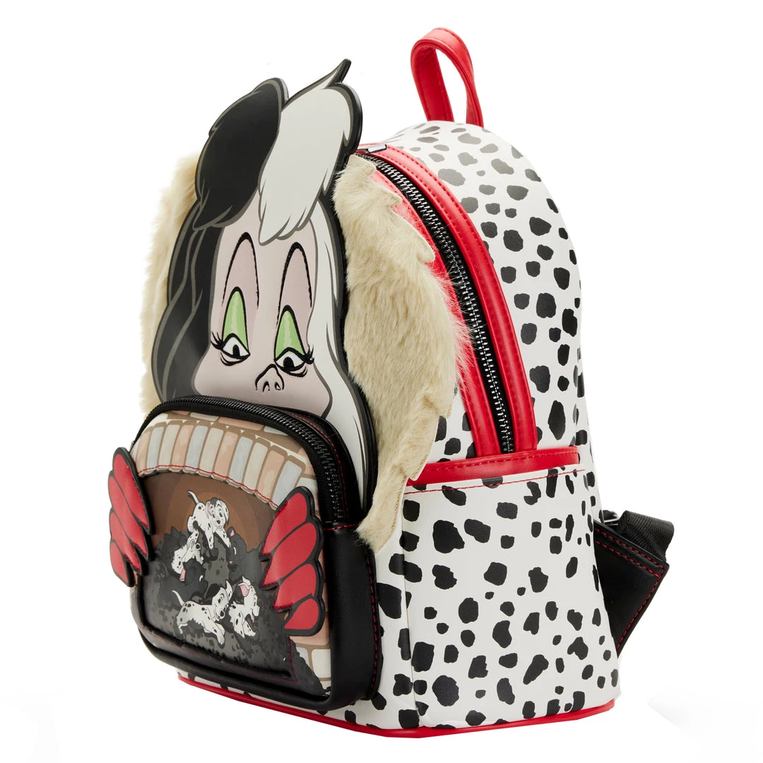 Loungefly Disney 101 Dalmatians Villains Scene Cruella Mini Backpack New 2 Loungefly Disney 101 Dalmatians Villains Scene Cruella Mini Backpack New