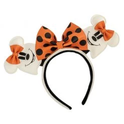 Loungefly Disney Ghost Minnie Mouse Glow In The Dark Ears Headband New