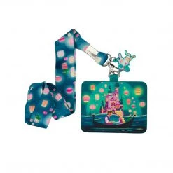 Loungefly Disney Tangled Lanterns Lanyard With Cardholder New