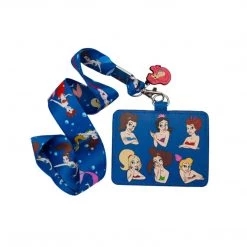 Loungefly Disney The Little Mermaid Sisters Lanyard With Cardholder New