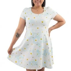 New Loungefly Disney Winnie The Pooh Daisy Skater Dress