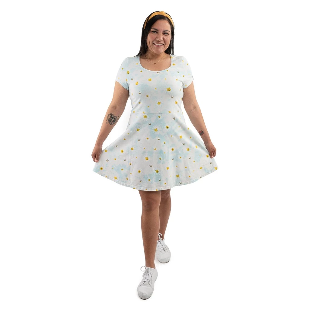 New Loungefly Disney Winnie The Pooh Daisy Skater Dress 5 New Loungefly Disney Winnie The Pooh Daisy Skater Dress