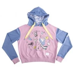 Loungefly Disney Alice In Wonderland Rabbit Hole Crop Unisex Hoodie