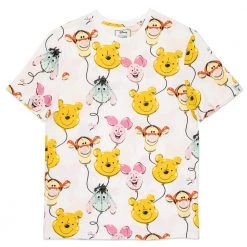 Loungefly Disney Winnie The Pooh & Friends Balloons Print Tee New