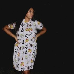 Cakeworthy Beetlejuice Button Up Dress Beetlejuice Button Up Dress