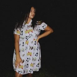 Cakeworthy Beetlejuice Button Up Dress Beetlejuice Button Up Dress