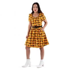 New Stitch Shoppe By Loungefly Spooky Mickey And Minnie Mouse “Laci” Dress