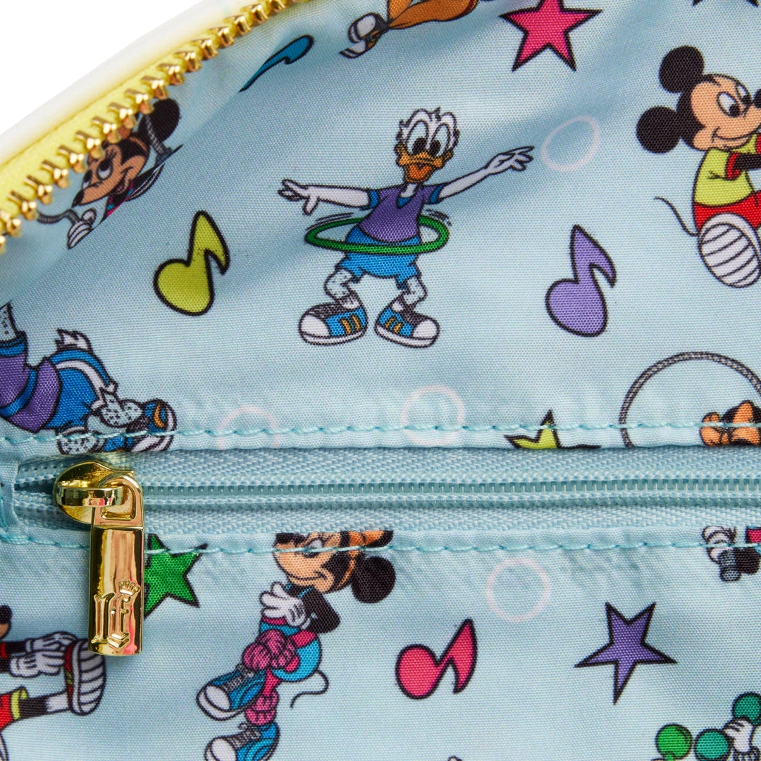 New Loungefly Disney Mousercise Duffle Bag Crossbody 5 New Loungefly Disney Mousercise Duffle Bag Crossbody