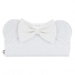 Loungefly Disney Minnie Sequin Wedding Ziparound Wallet