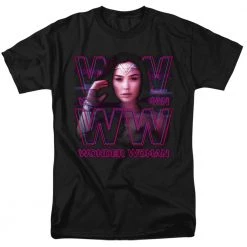 Trevco New Men's Wonder Woman 84 Vaporwave Tee