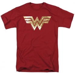 Trevco New Men's Wonder Woman 84 Golden Logo Tee