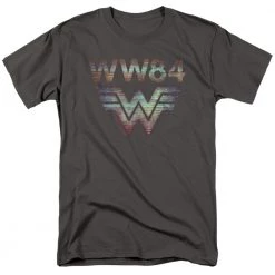 Trevco Men's Wonder Woman 84 Static Tv Lines Tee New