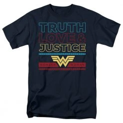 Trevco Men's Wonder Woman 84 Truth Love Justice Tee
