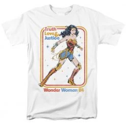 Trevco New Men's Wonder Woman 84 Retro Justice Tee