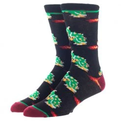 Bioworld Super Mario & Zelda 3 Pack Of Crew Socks New