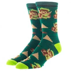 Bioworld Super Mario & Zelda 3 Pack Of Crew Socks New
