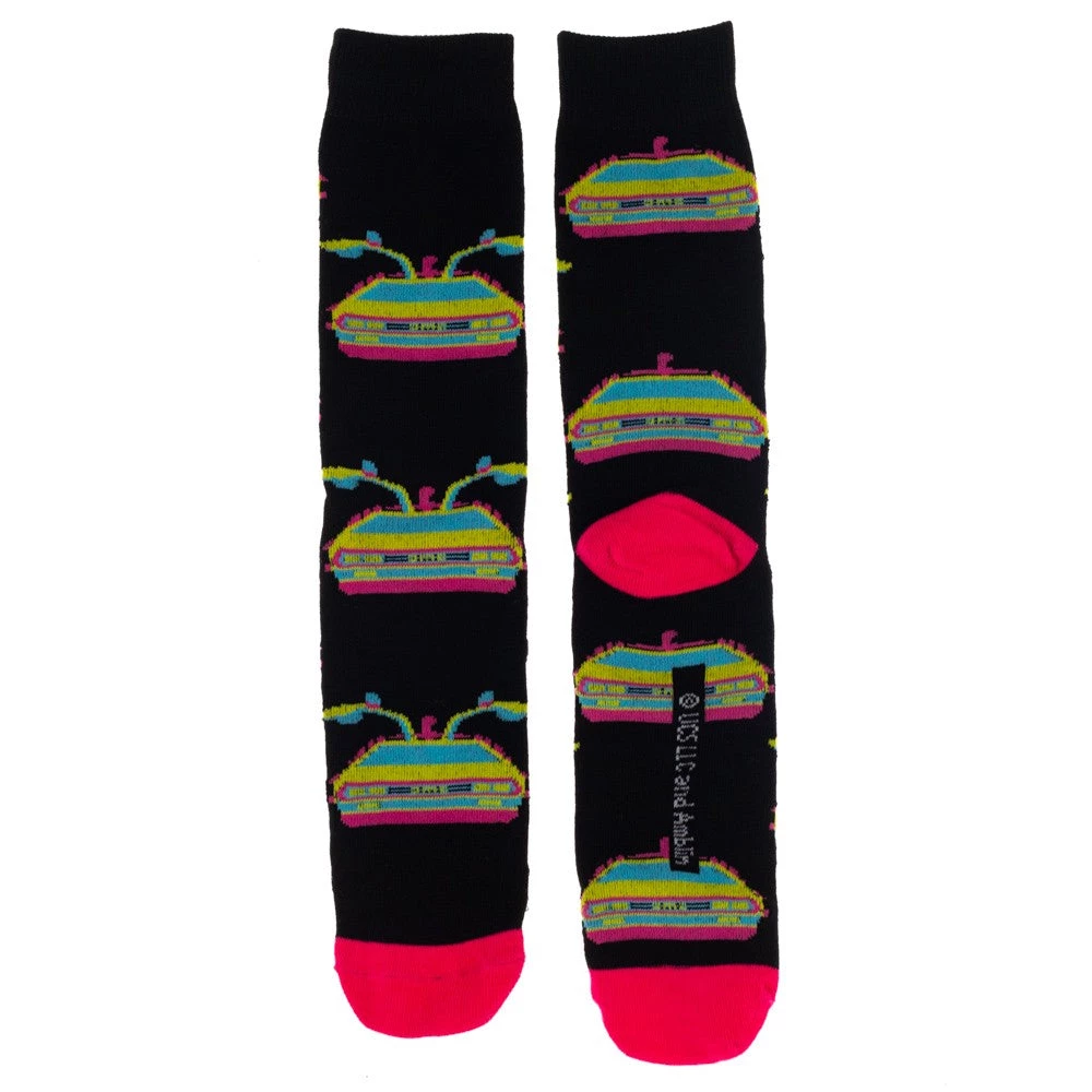 Bioworld Back To The Future 3 Pair Pack Crew Socks In Delorean Box New 6 Bioworld Back To The Future 3 Pair Pack Crew Socks In Delorean Box New