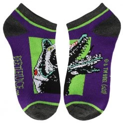 Bioworld Beetlejuice Ghost With The Most 5 Pair Ankle Socks