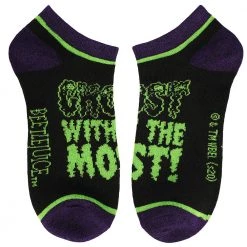 Bioworld Beetlejuice Ghost With The Most 5 Pair Ankle Socks