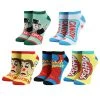 Bioworld Hasbro Gaming 5 Pair Ankle Socks
