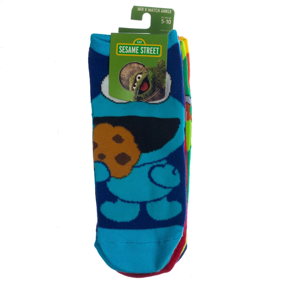 Bioworld Sesame Street Chibi Character 5 Pair Pack Ankle Socks New 17 Bioworld Sesame Street Chibi Character 5 Pair Pack Ankle Socks New