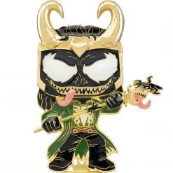 New Funko Pop! Marvel Venom Loki Large Enamel Pin #16