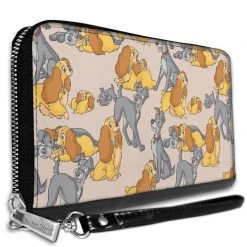 Buckle-Down Disney Lady And The Tramp With Puppies Poses Wallet New