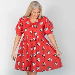New Cakeworthy Disney Minnie Mouse Puffy Sleeve Dress