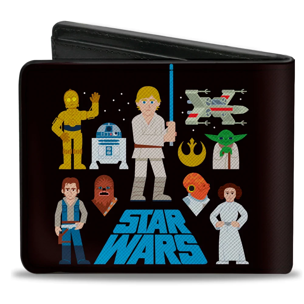 Loungefly Star Wars Classic Characters And Icons Collage Bi-Fold Wallet