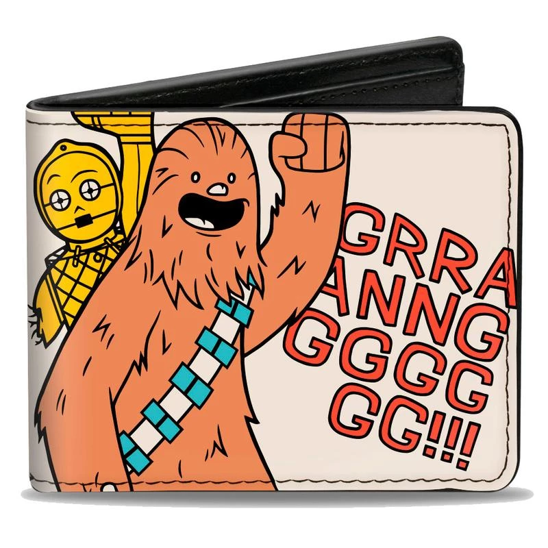 Buckle-Down New Star Wars Chewbacca Carrying C3-Po Bi-Fold Wallet 1 Buckle-Down New Star Wars Chewbacca Carrying C3-Po Bi-Fold Wallet