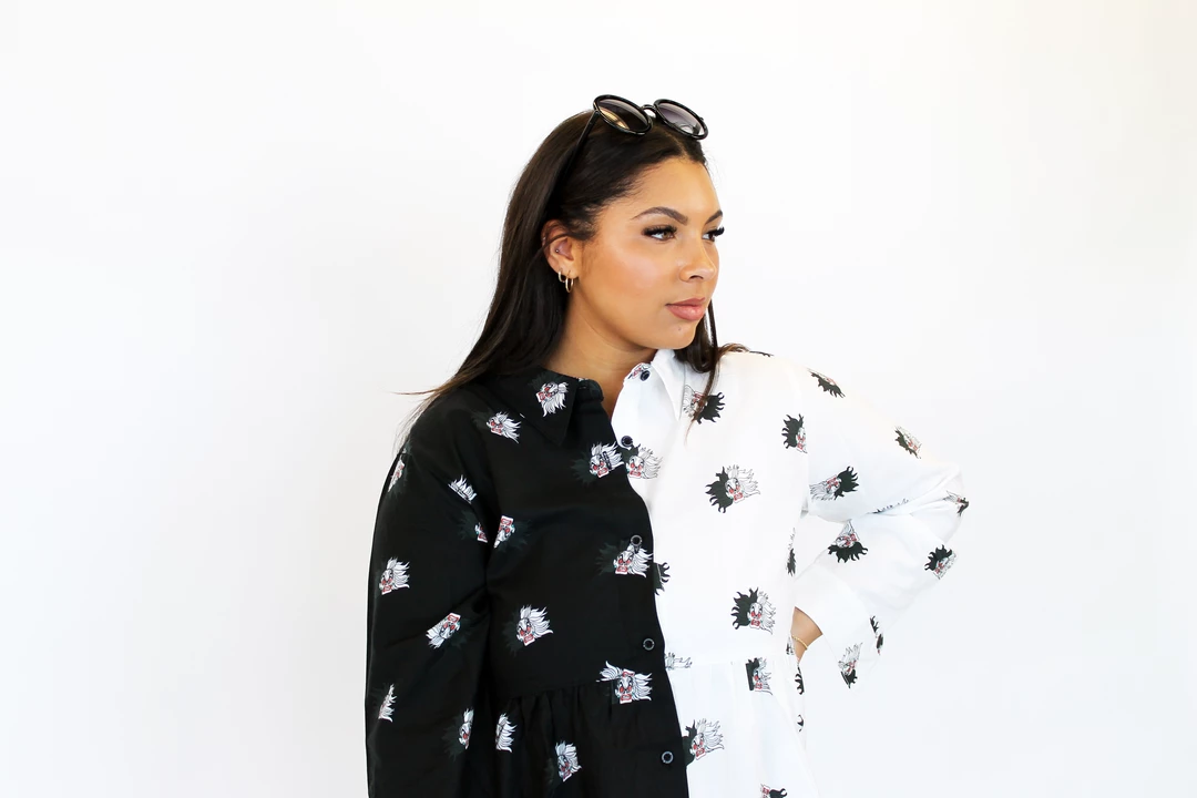 Cakeworthy Disney Cruella Button Down Dress 4 Cakeworthy Disney Cruella Button Down Dress