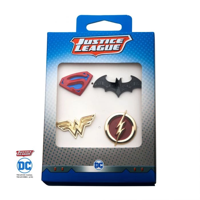 Sales One New Dc Comics Justice League 4Pc Enamel Lapel Pin Set 2 Sales One New Dc Comics Justice League 4Pc Enamel Lapel Pin Set