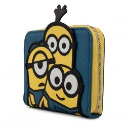Loungefly Despicable Me Triple Minion Bello Ziparound Wallet New
