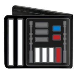 Buckle-Down Star Wars Darth Vader Chest Panel Bi-Fold Wallet New