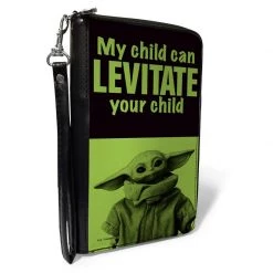 Buckle-Down New Star Wars Grogu My Child Can Levitate Your Child Ziparound Wallet