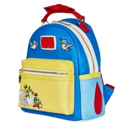 New Loungefly Disney Snow White Cosplay Bow Handle Mini Backpack