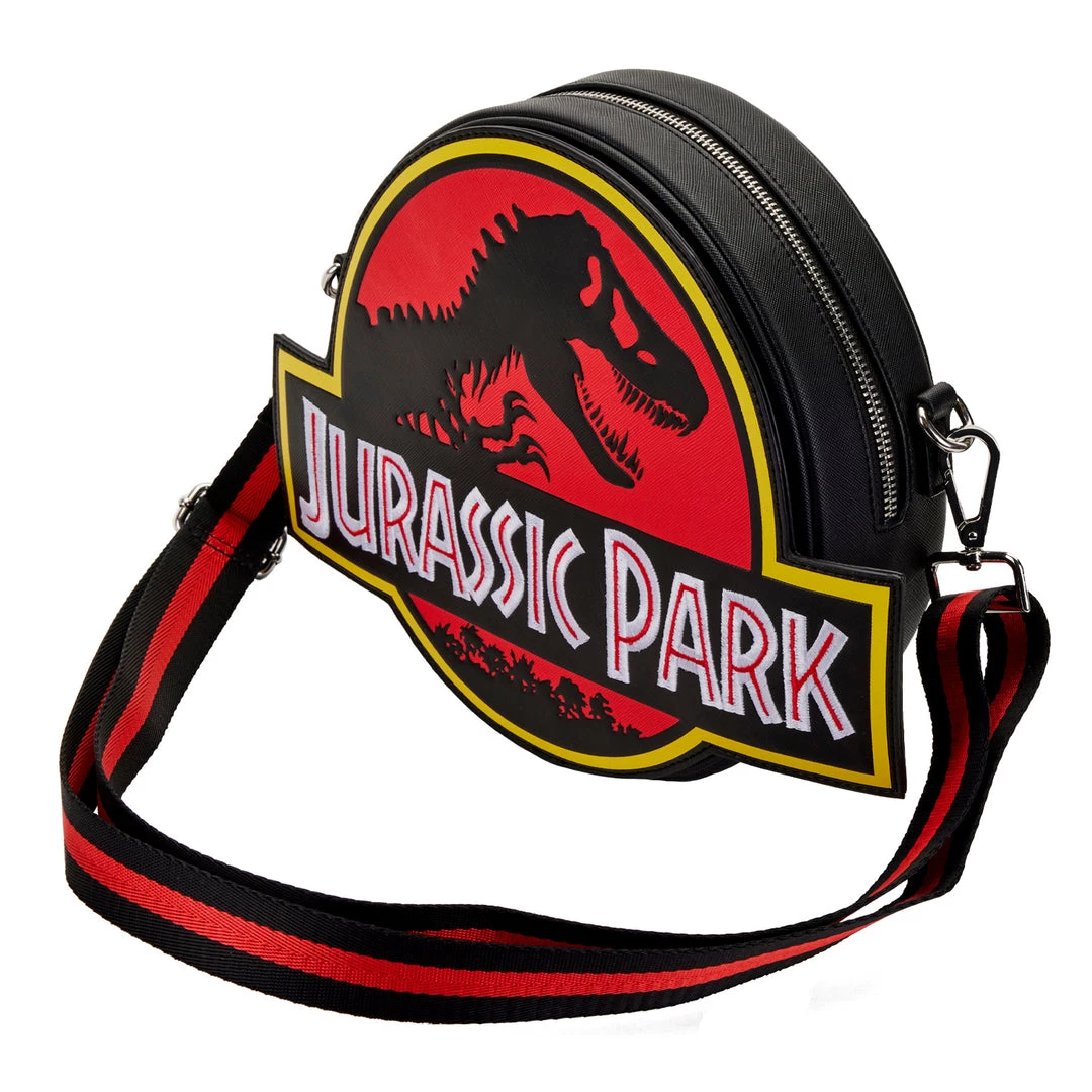 New Loungefly Universal Jurassic Park Logo Crossbody 1 New Loungefly Universal Jurassic Park Logo Crossbody