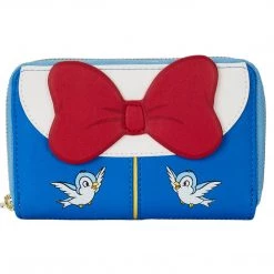 New Loungefly Disney Snow White Cosplay Bow Ziparound Wallet