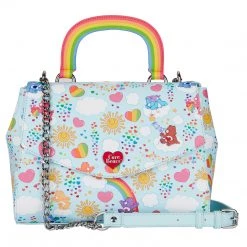 New Loungefly Care Bears AOP Rainbow Handle Crossbody