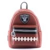 New Loungefly NFL Las Vegas Raiders Pigskin Logo Mini Backpack