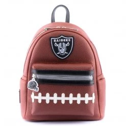 New Loungefly NFL Las Vegas Raiders Pigskin Logo Mini Backpack